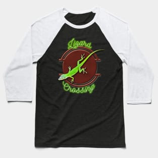 Green Anole Baseball T-Shirt